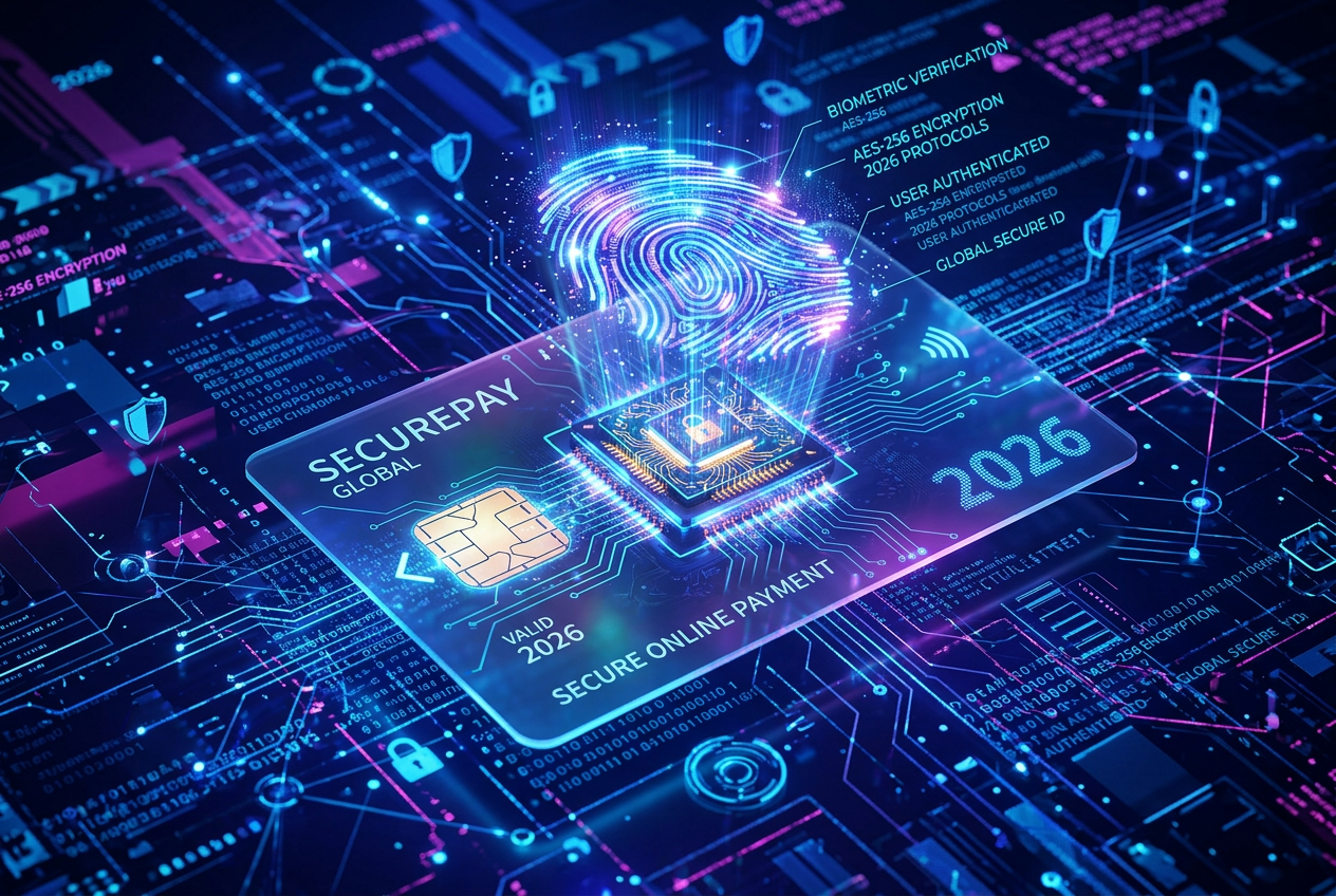 Digital representation of secure payment authentication and biometric verification symbols